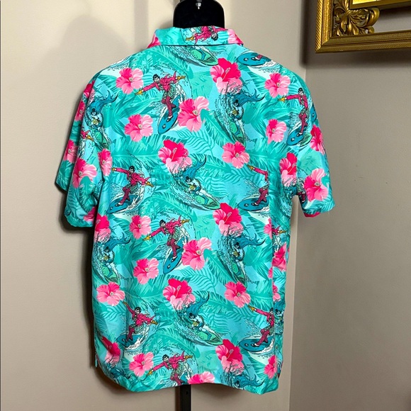 Joker Surfing XL Hawaiian Button Down Shirt - Picture 3 of 4